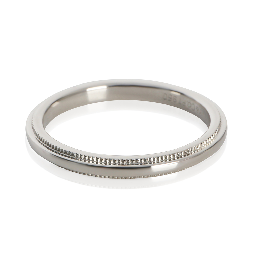 Tiffany & Co. Platinum 2mm Milgrain Band - Picture 4 of 5